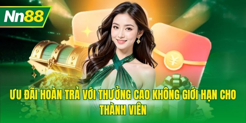 Ưu đãi hoàn trả với thưởng cao không giới hạn cho thành viên
